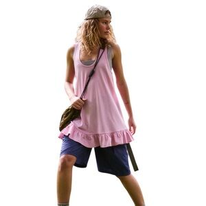 Free People Movement Twirl Tunic Tank Size M in Antique Blush